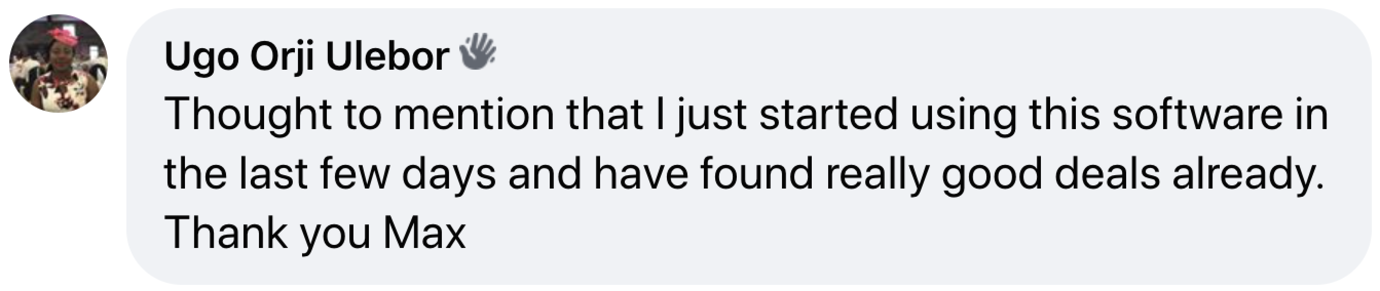 User feedback