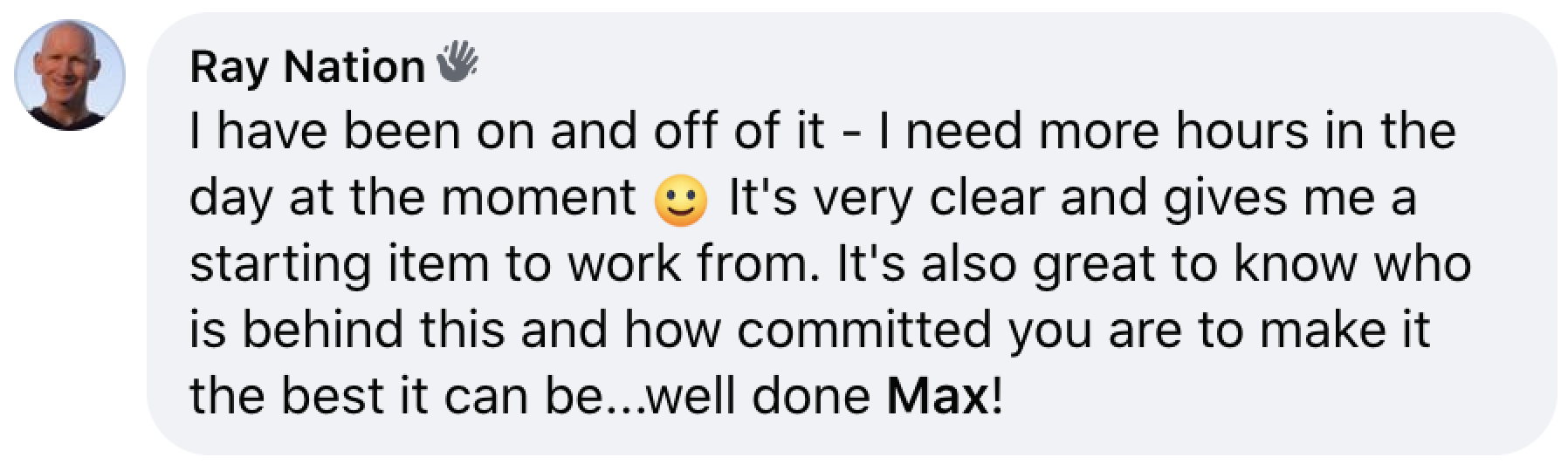 User feedback