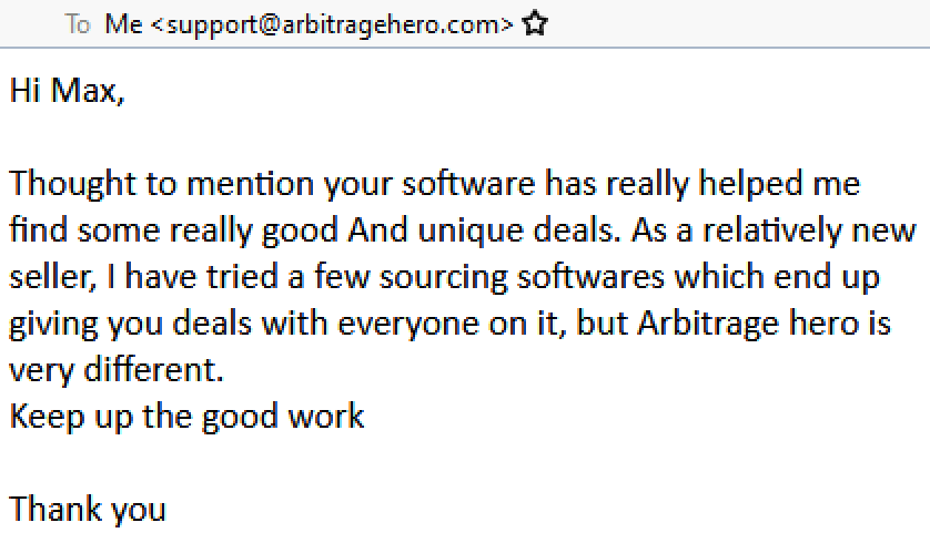 User feedback